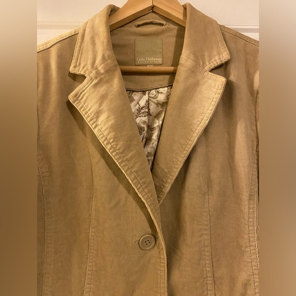 Lady Hathaway Blazer Corduroy Jacket Womens Beige small - Picture 3 of 9